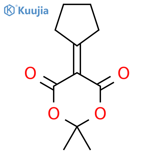 1,3-Dioxane-4,6-dione,5-cyclopentylidene-2,2-dimethyl- structure