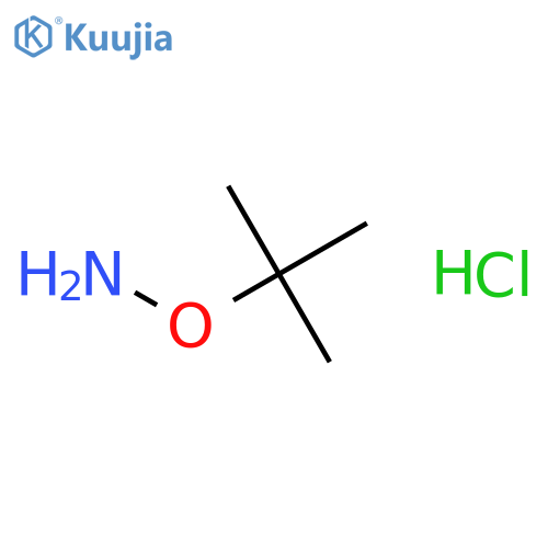 O-tert-butylhydroxylamine;hydrochloride structure