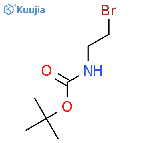 tert-butyl N-(2-bromoethyl)carbamate structure