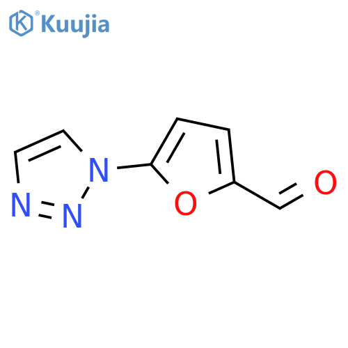 2-Furancarboxaldehyde, 5-(1H-1,2,3-triazol-1-yl)- structure