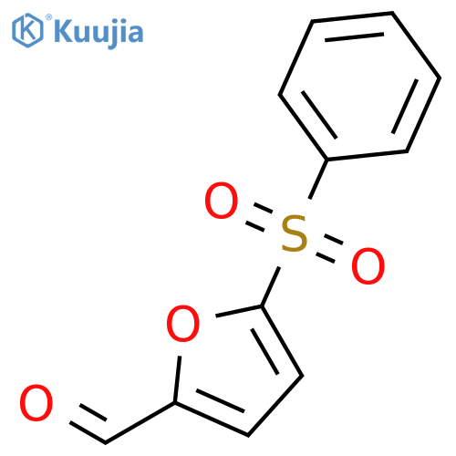 2-Furancarboxaldehyde, 5-(phenylsulfonyl)- structure