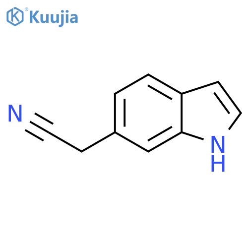 2-(1H-Indol-6-yl)acetonitrile structure