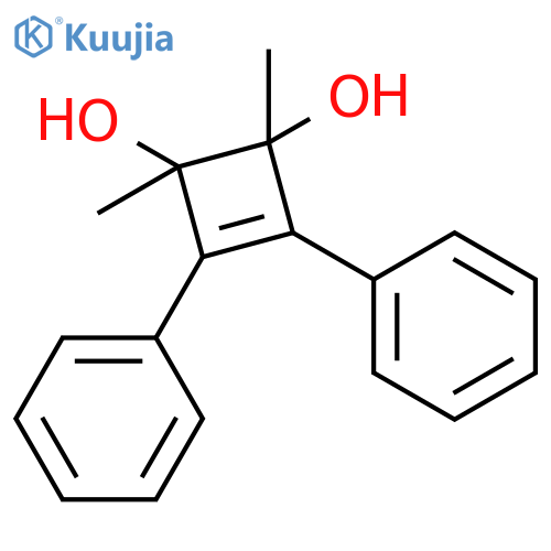 3-Cyclobutene-1,2-diol, 1,2-dimethyl-3,4-diphenyl- structure