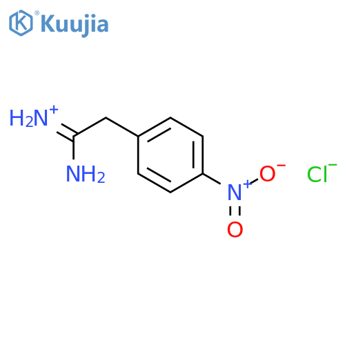 1-amino-2-(4-nitrophenyl)ethaniminium chloride structure