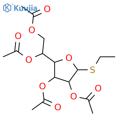 1-Thioglucose; α-D-Furanose-form, Et glycoside, tetra-Ac structure
