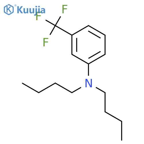 Benzenamine, N,N-dibutyl-3-(trifluoromethyl)- structure