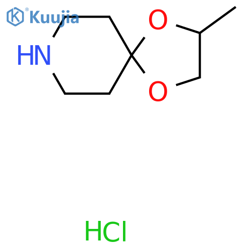 2-methyl-1,4-dioxa-8-azaspiro4.5decane hydrochloride structure