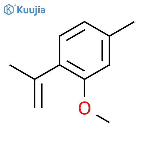 Benzene, 2-methoxy-4-methyl-1-(1-methylethenyl)- structure