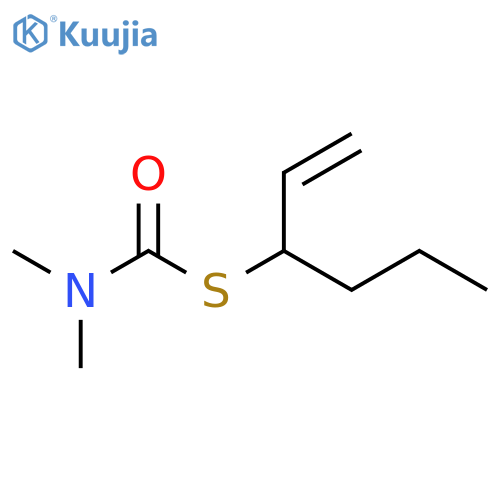Carbamothioic acid, dimethyl-, S-(1-ethenylbutyl) ester structure