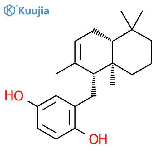2-[[(1R,4Ar,8aR)-2,5,5,8a-tetramethyl-1,4,4a,6,7,8-hexahydronaphthalen-1-yl]methyl]benzene-1,4-diol structure