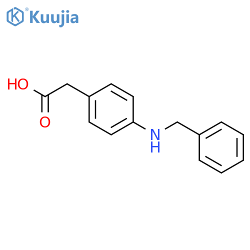 [4-(benzylamino)phenyl]acetic acid structure