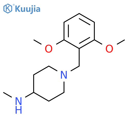 1-(2,6-Dimethoxybenzyl)-N-methylpiperidine-4-amine structure