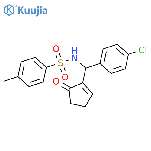 Benzenesulfonamide, N-[(4-chlorophenyl)(5-oxo-1-cyclopenten-1-yl)methyl]-4-methyl- structure
