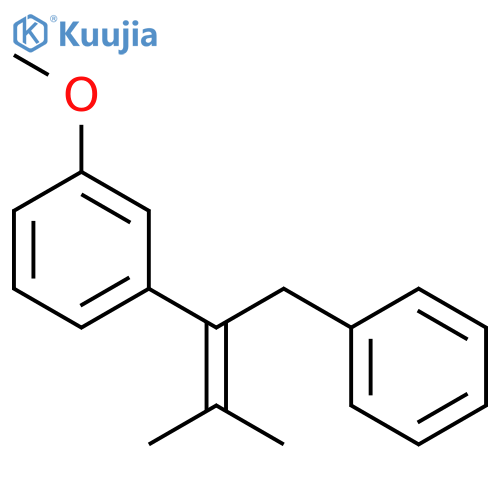 Benzene, 1-methoxy-3-[2-methyl-1-(phenylmethyl)-1-propenyl]- structure