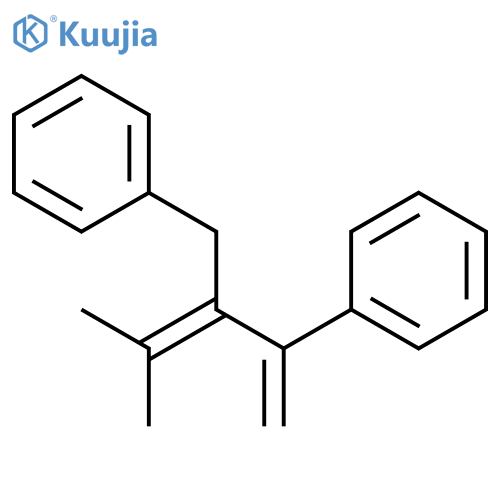 Benzene, [3-methyl-1-methylene-2-(phenylmethyl)-2-butenyl]- structure