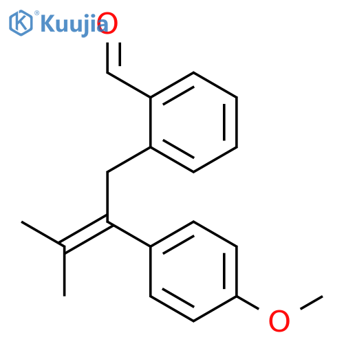 BENZALDEHYDE, 2-[2-(4-METHOXYPHENYL)-3-METHYL-2-BUTENYL]- structure