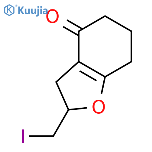 4(2H)-Benzofuranone, 3,5,6,7-tetrahydro-2-(iodomethyl)- structure