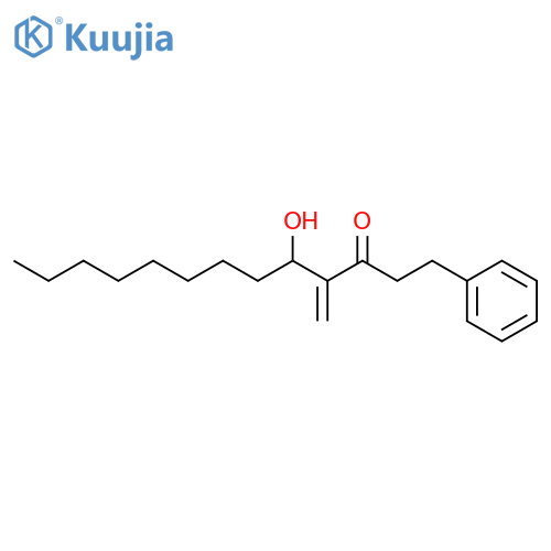 3-TRIDECANONE, 5-HYDROXY-4-METHYLENE-1-PHENYL- structure