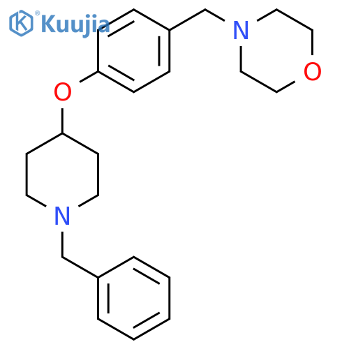 Morpholine, 4-[[4-[[1-(phenylmethyl)-4-piperidinyl]oxy]phenyl]methyl]- structure