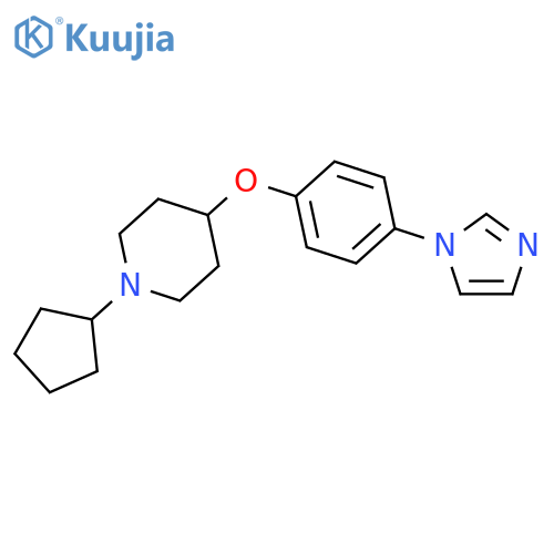 PIPERIDINE, 1-CYCLOPENTYL-4-[4-(1H-IMIDAZOL-1-YL)PHENOXY]- structure