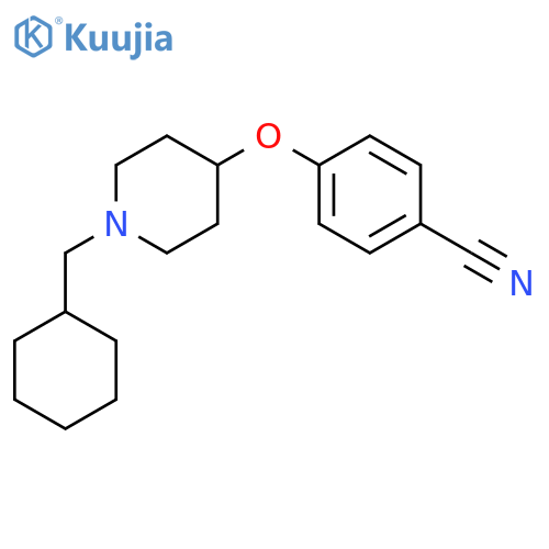 Benzonitrile, 4-[[1-(cyclohexylmethyl)-4-piperidinyl]oxy]- structure