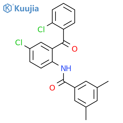 N-4-chloro-2-(2-chlorobenzoyl)phenyl-3,5-dimethylbenzamide structure