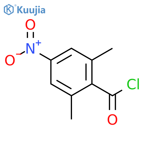 Benzoyl chloride, 2,6-dimethyl-4-nitro- structure