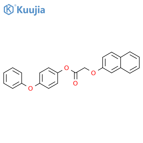 4-phenoxyphenyl 2-(naphthalen-2-yloxy)acetate structure