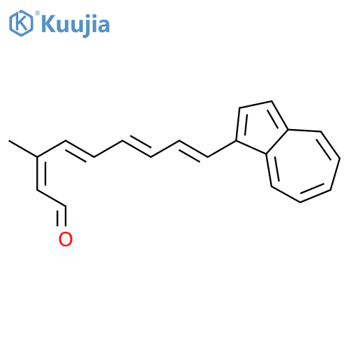 2,4,6,8-NONATETRAENAL, 9-(1-AZULENYL)-3-METHYL-, (2E,4E,6E,8E)- structure