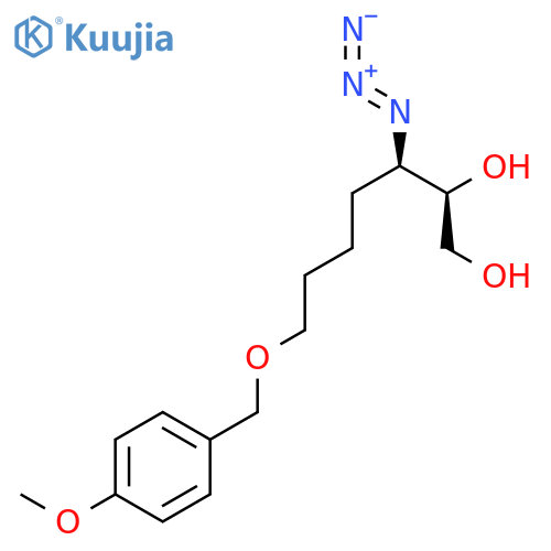 1,2-HEPTANEDIOL, 3-AZIDO-7-[(4-METHOXYPHENYL)METHOXY]-, (2R,3R)- structure