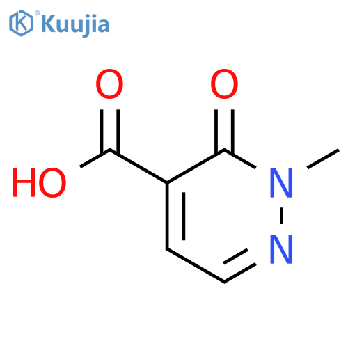 2-methyl-3-oxo-2,3-dihydropyridazine-4-carboxylic acid structure