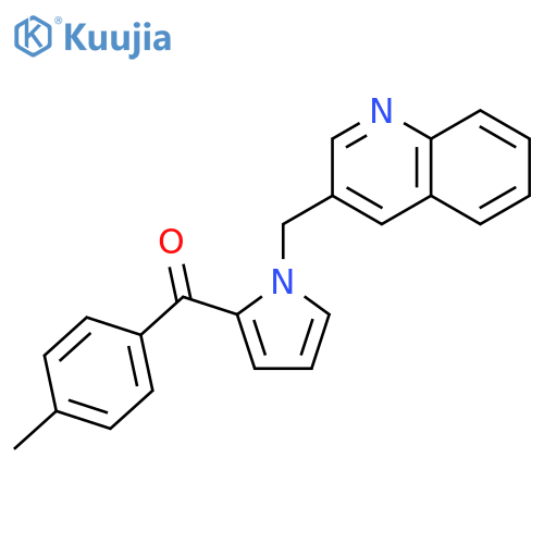 METHANONE, (4-METHYLPHENYL)[1-(3-QUINOLINYLMETHYL)-1H-PYRROL-2-YL]- structure