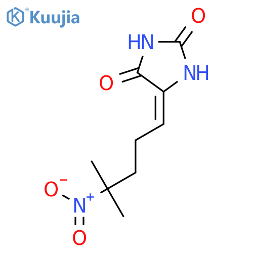 2,4-IMIDAZOLIDINEDIONE, 5-(4-METHYL-4-NITROPENTYLIDENE)- structure