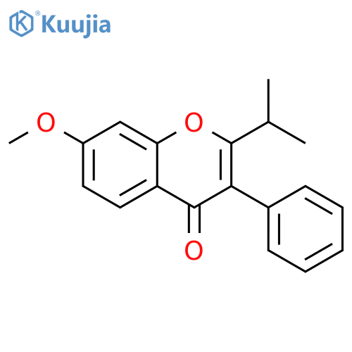 4H-1-BENZOPYRAN-4-ONE, 7-METHOXY-2-(1-METHYLETHYL)-3-PHENYL- structure