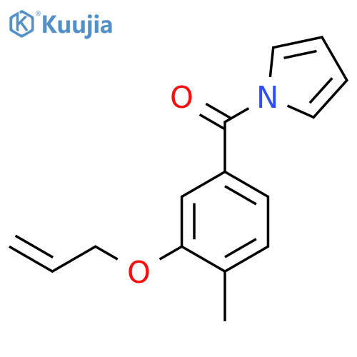 1H-Pyrrole, 1-[4-methyl-3-(2-propenyloxy)benzoyl]- structure