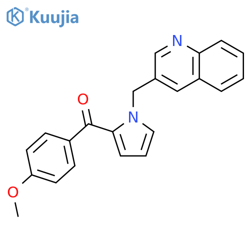 Methanone, (4-methoxyphenyl)[1-(3-quinolinylmethyl)-1H-pyrrol-2-yl]- structure
