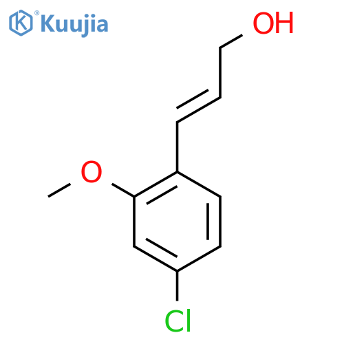 3-(4-chloro-2-methoxyphenyl)prop-2-en-1-ol structure