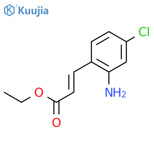 Ethyl 3-(2-amino-4-chlorophenyl)acrylate structure