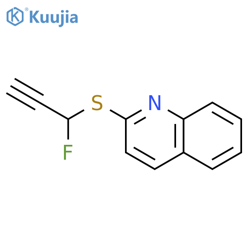 QUINOLINE, 2-[(1-FLUORO-2-PROPYNYL)THIO]- structure