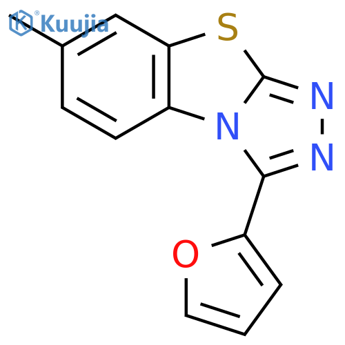 1,2,4-TRIAZOLO[3,4-B]BENZOTHIAZOLE, 3-(2-FURANYL)-7-METHYL- structure
