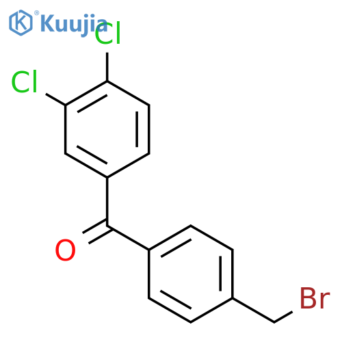 Methanone, [4-(bromomethyl)phenyl](3,4-dichlorophenyl)- structure