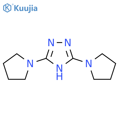 1H-1,2,4-Triazole, 3,5-di-1-pyrrolidinyl- structure