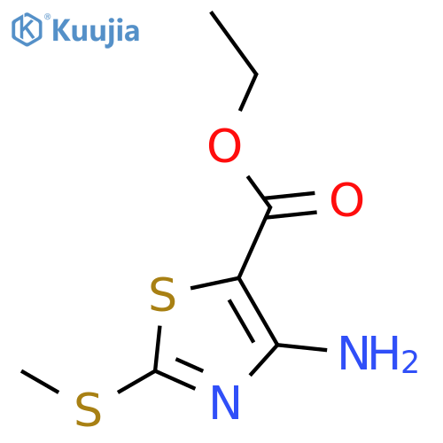Ethyl 4-amino-2-(methylthio)thiazole-5-carboxylate structure