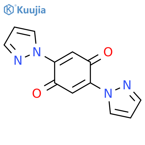 2,5-Cyclohexadiene-1,4-dione, 2,5-di-1H-pyrazol-1-yl- structure