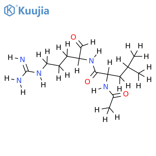 B,HCl –L-L-Acetylleucylargininal structure