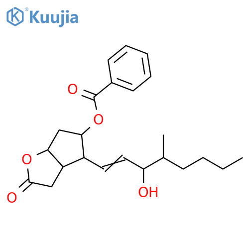 2H-Cyclopenta[b]furan-2-one,5-(benzoyloxy)hexahydro-4-(3-hydroxy-4-methyl-1-octenyl)- structure