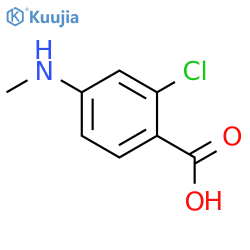 2-Chloro-4-(methylamino)-benzoic Acid structure