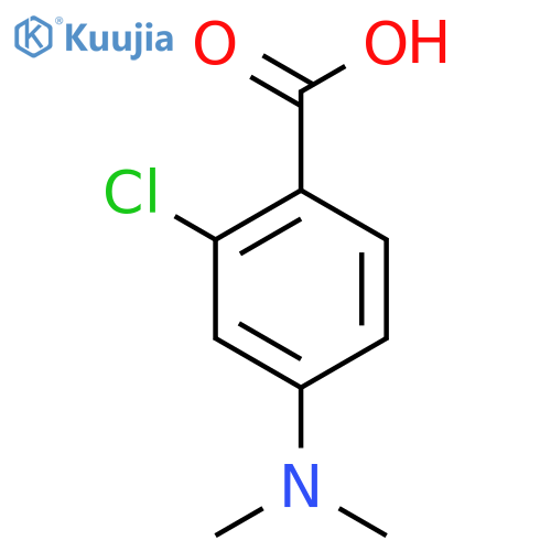 2-chloro-4-(dimethylamino)benzoic acid structure