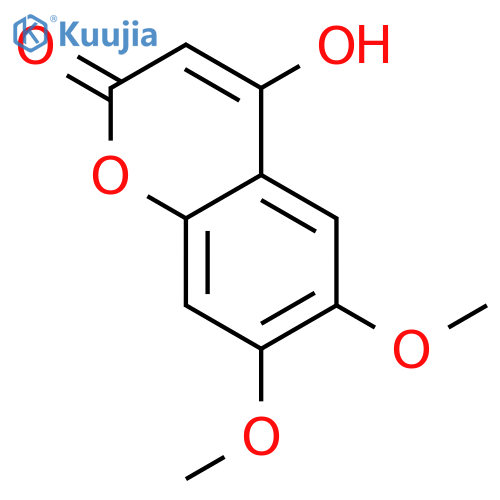 4-Hydroxy-6,7-dimethoxy-chromen-2-one structure