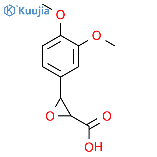 2-Oxiranecarboxylicacid, 3-(3,4-dimethoxyphenyl)-, sodium salt (1:1) structure